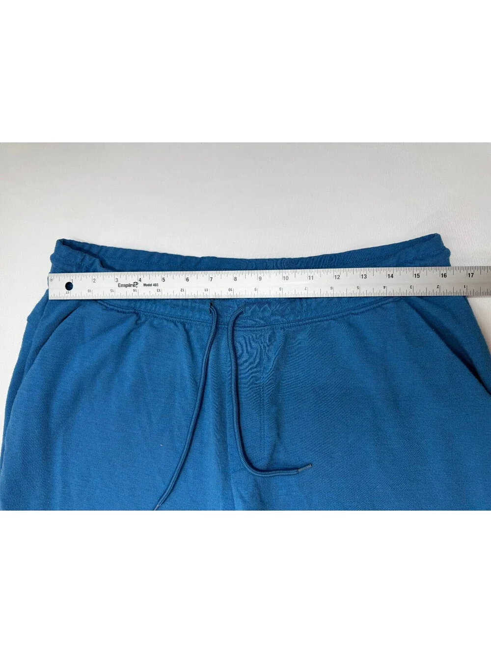 Athletic Men's Sweat Pants Jogger Elastic Waist Drawstring Size XL Blue